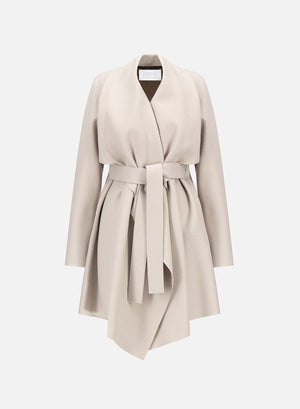 Blanket coat in pressed wool