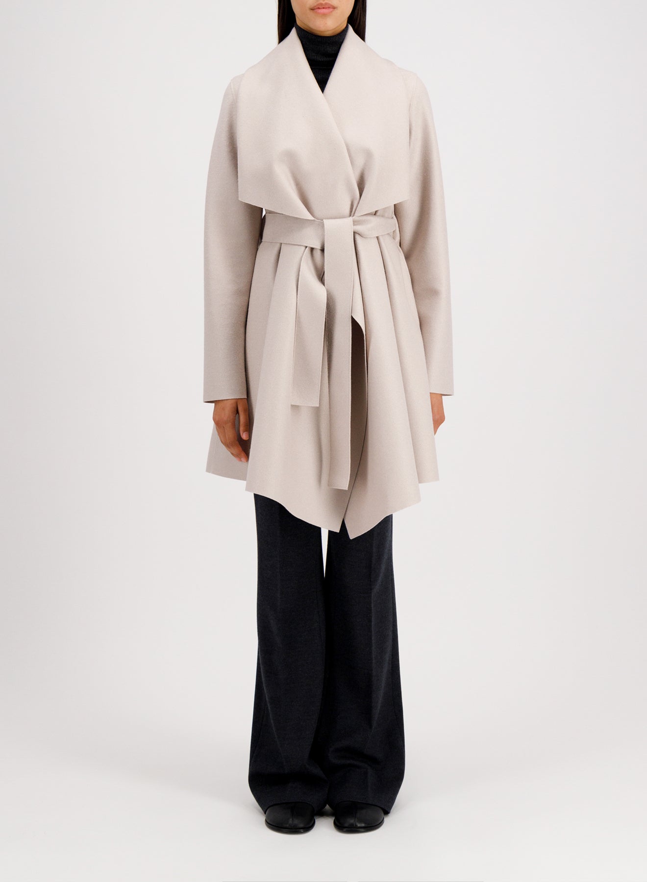 Blanket coat pressed wool