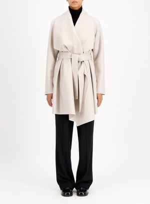 Blanket coat in pressed wool