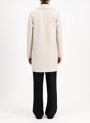 Blanket coat in pressed wool