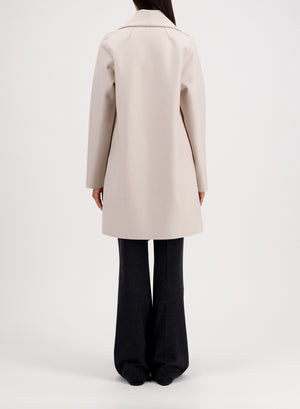 blanket coat pressed wool