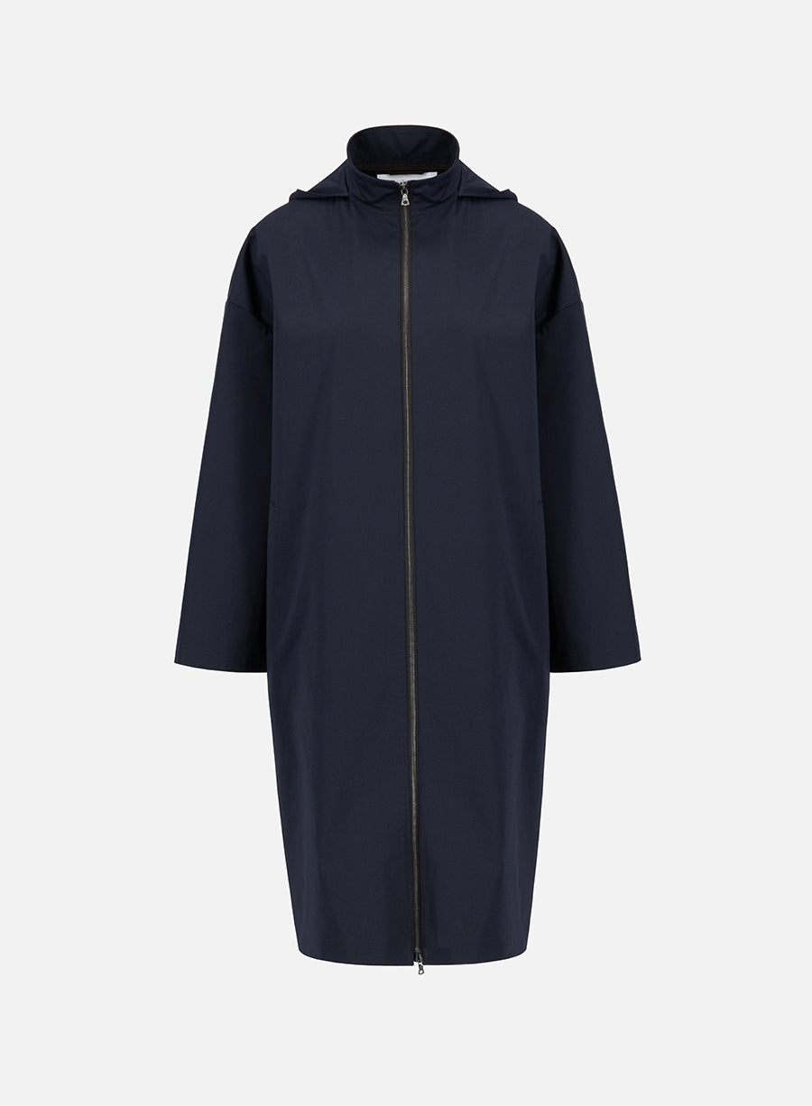 Hooded raincoat light technic
