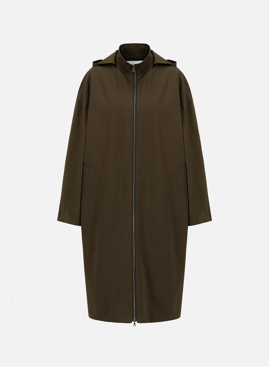 hooded raincoat light technic