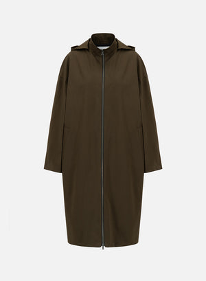 Hooded raincoat light technic