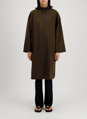 Hooded raincoat light technic