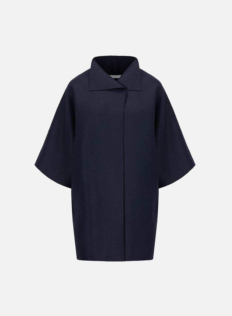 Kimono mantle pressed wool