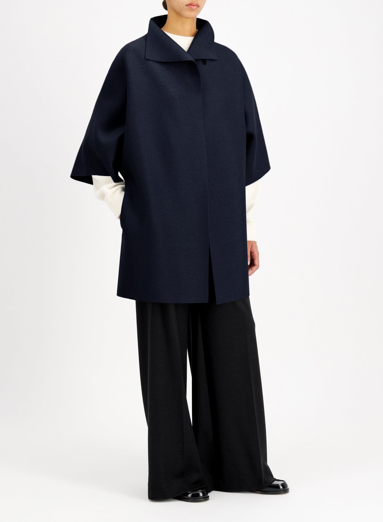 Kimono mantle pressed wool