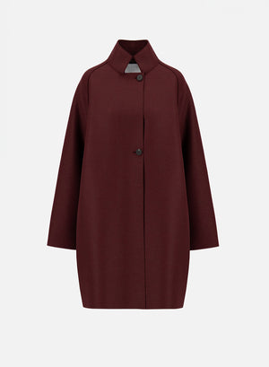Raglan cape pressed wool