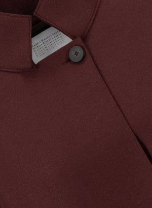Raglan cape pressed wool