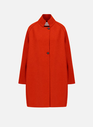 Raglan cape pressed wool