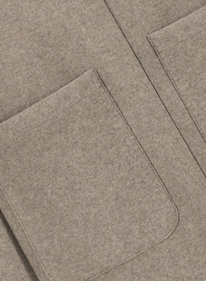 Reversible raglan cape double crafted with Loro Piana fabric