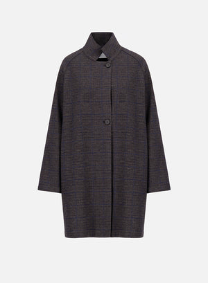 Raglan cape crafted with Loro Piana fabric