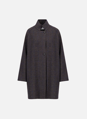 Raglan cape crafted with Loro Piana fabric