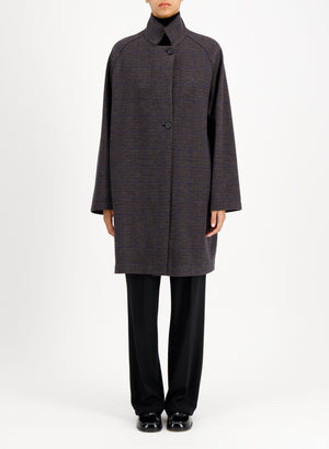 Raglan cape crafted with Loro Piana fabric