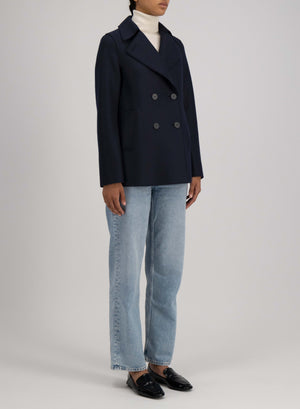 Peacoat pressed wool