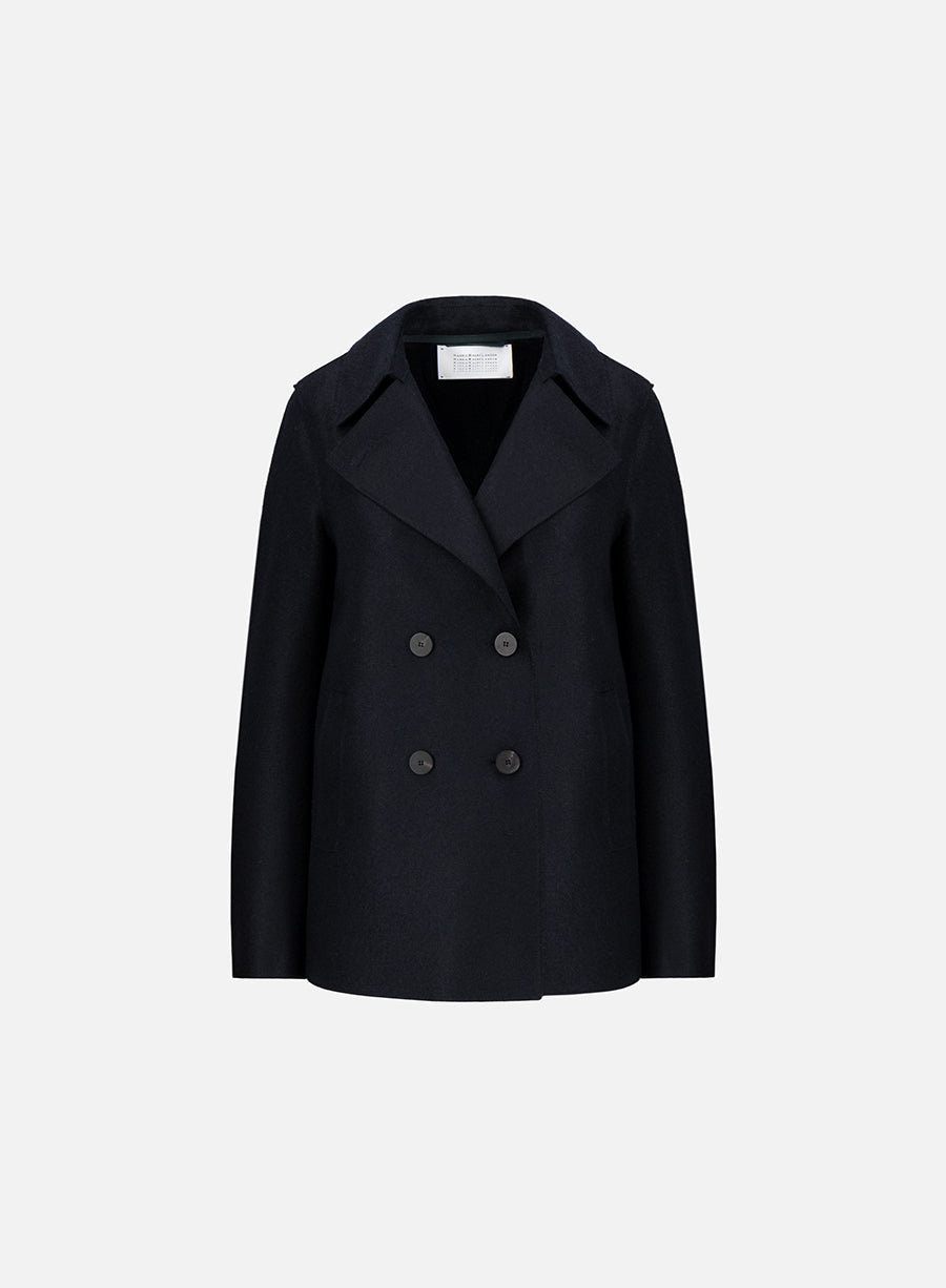 Peacoat in pressed wool