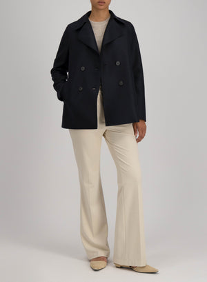 Peacoat in pressed wool