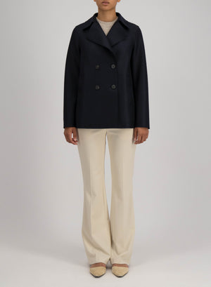 Peacoat in pressed wool
