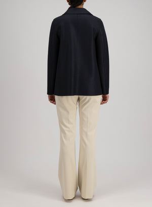 Peacoat in pressed wool