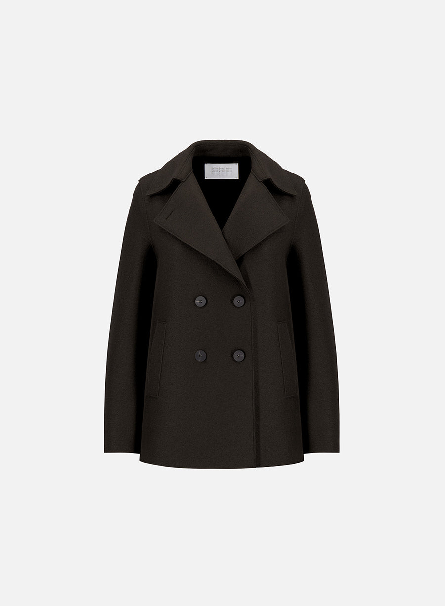 Peacoat in pressed wool