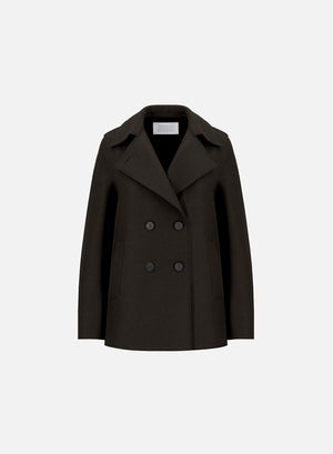 Peacoat in pressed wool