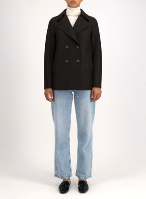 Peacoat in pressed wool