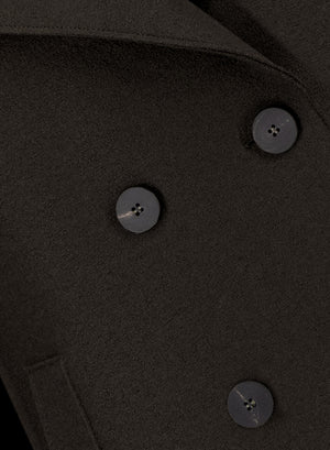 Peacoat in pressed wool