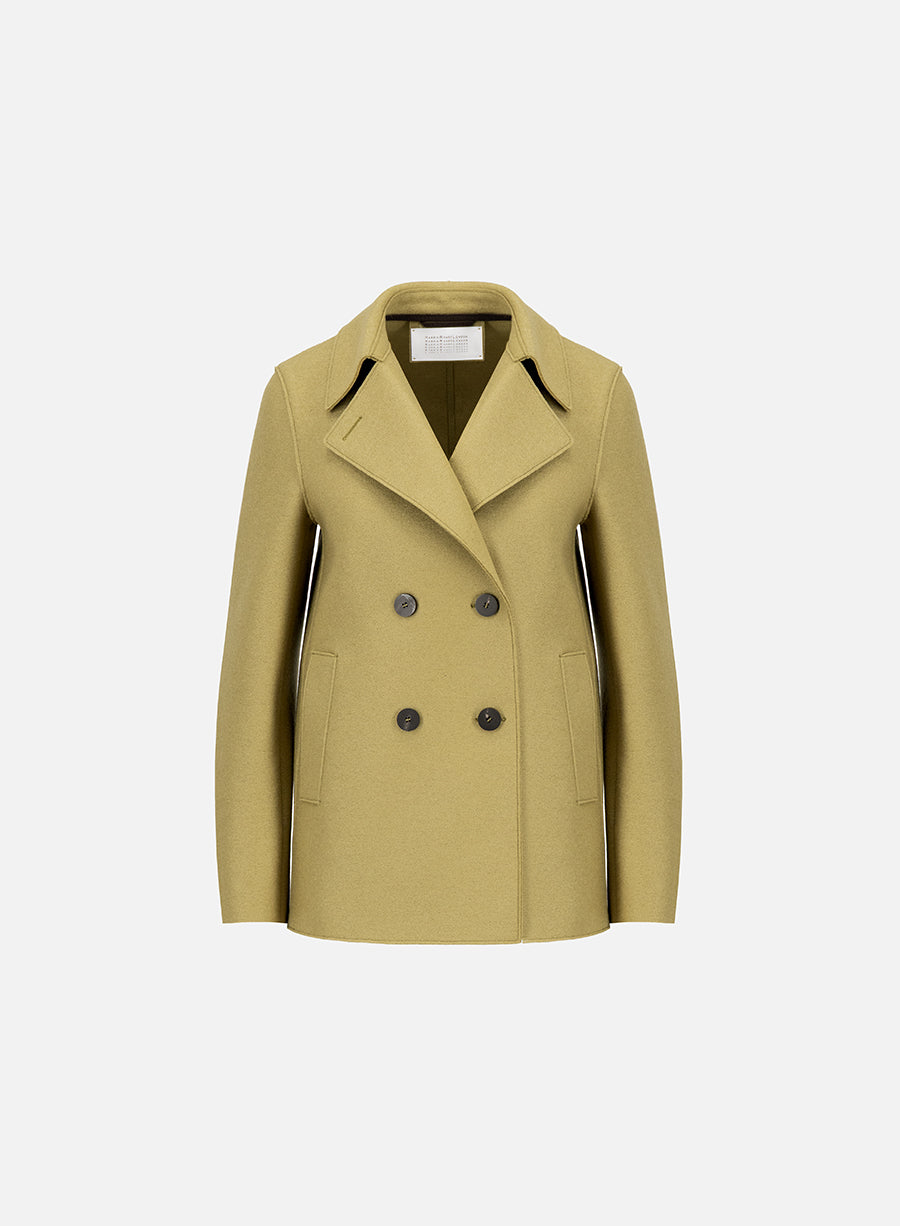 Peacoat in pressed wool