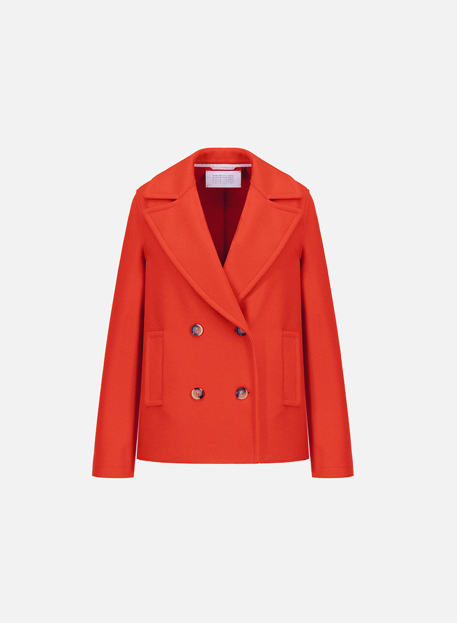 Peacoat light pressed wool