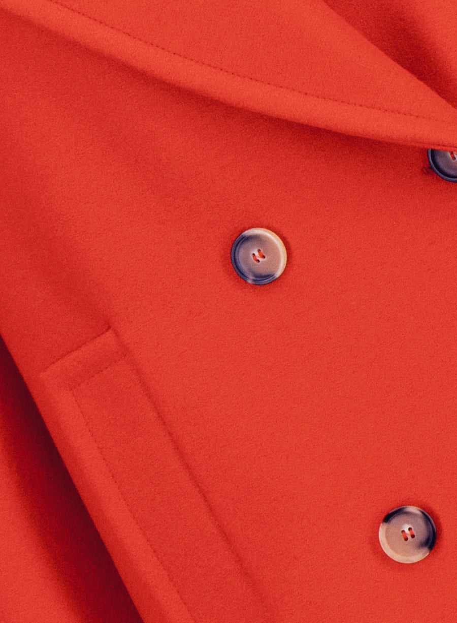 Peacoat light pressed wool