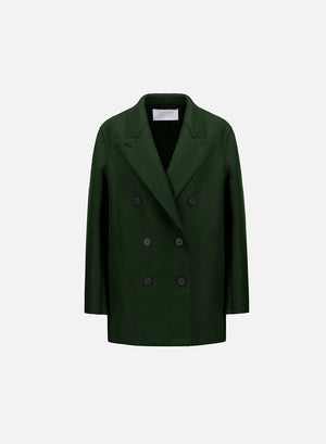 Slouchy peacoat pressed wool
