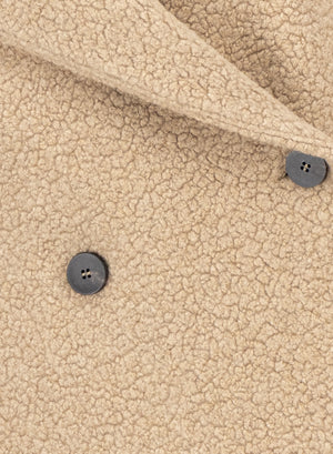 Hooded jacket bouclé