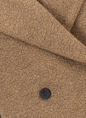 Hooded jacket bouclé