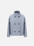 Cropped funnel jacket pressed wool