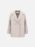 Dropped shoulder jacket pressed wool