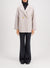 Dropped shoulder jacket pressed wool