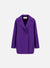Dropped shoulder jacket pressed wool