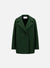Dropped shoulder jacket pressed wool