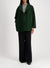 Dropped shoulder jacket pressed wool