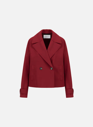 Cropped peacoat scuba