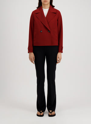 Cropped peacoat scuba