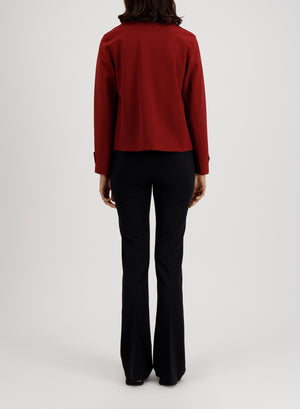 Cropped peacoat scuba
