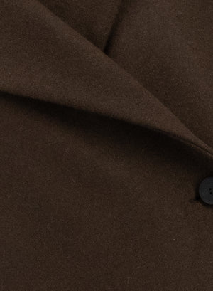 Cropped trench cashmere blend
