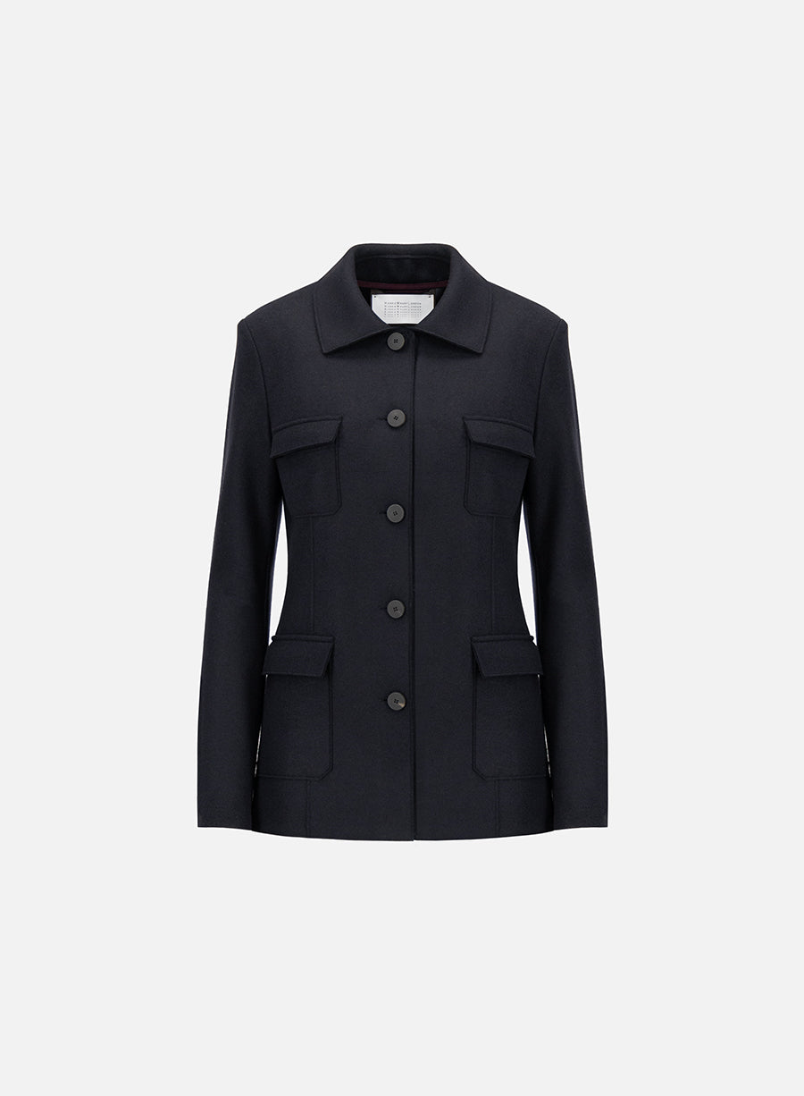 ジャケット・アウター Harris Wharf London Field jacket cashmere blend - Harris Wharf London .com