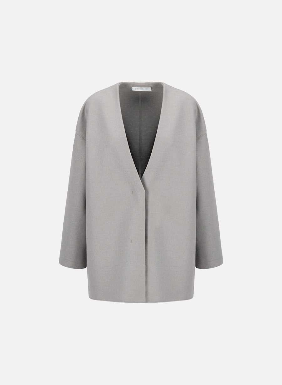 Cardigan light pressed wool