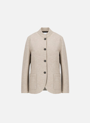 nehru jacket light pressed wool
