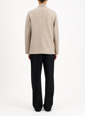nehru jacket light pressed wool