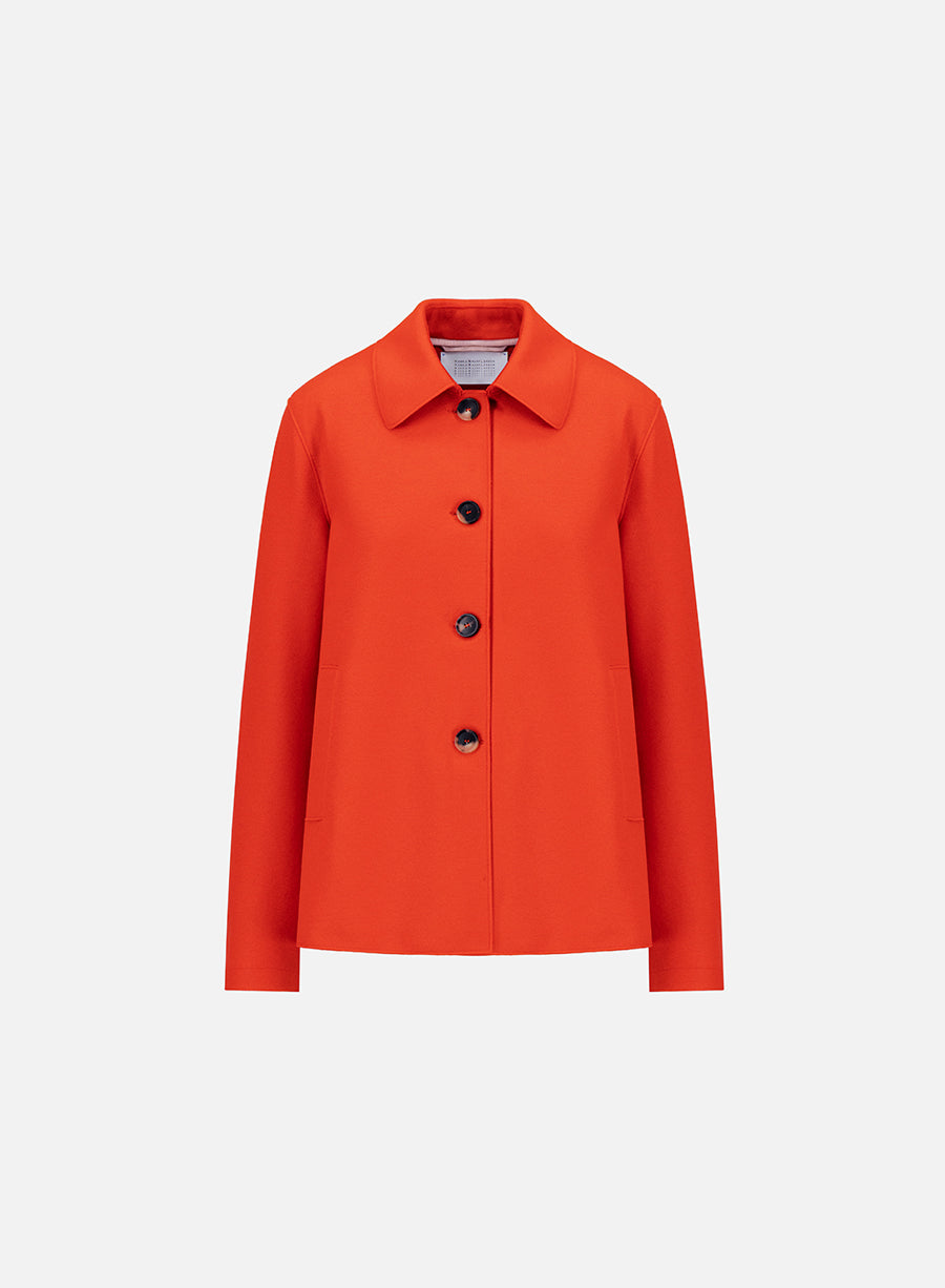 Short loden light pressed wool