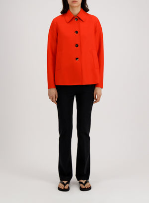 Short loden light pressed wool