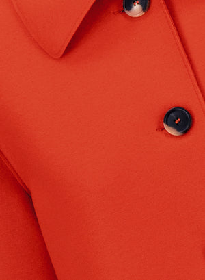 Short loden light pressed wool